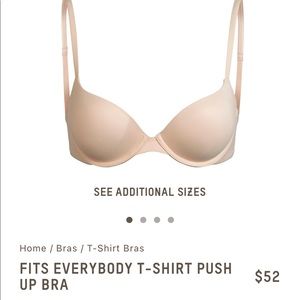 SKIMS FITS EVERYBODY PUSH UP BRA